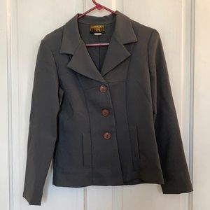 Grey suit with skirt